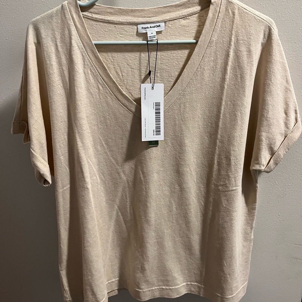 NWT Frank and Oak Hemp T Shirt